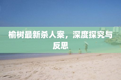 榆树最新杀人案，深度探究与反思