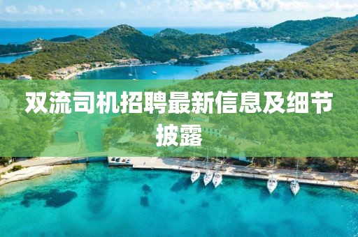 双流司机招聘最新信息及细节披露