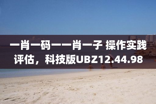 一肖一码一一肖一子 操作实践评估，科技版UBZ12.44.98
