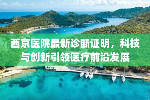 西京医院最新诊断证明，科技与创新引领医疗前沿发展
