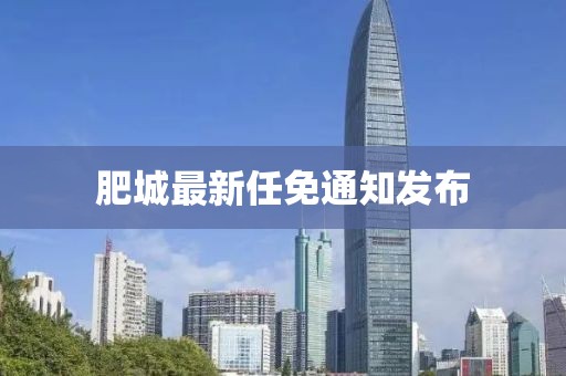 肥城最新任免通知发布