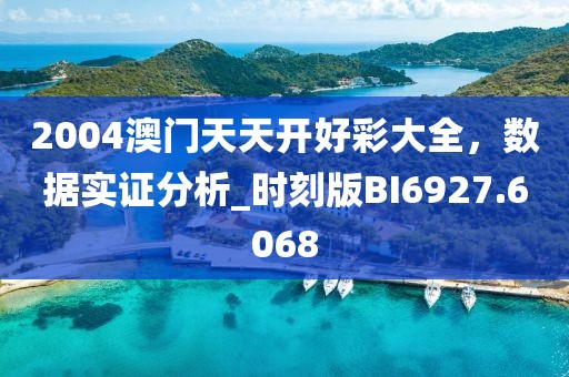 2004澳门天天开好彩大全，数据实证分析_时刻版BI6927.6068