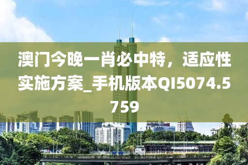 澳门今晚一肖必中特，适应性实施方案_手机版本QI5074.5759