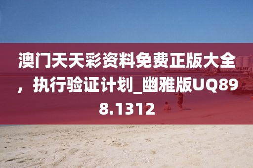 澳门天天彩资料免费正版大全，执行验证计划_幽雅版UQ898.1312