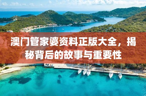 澳门管家婆资料正版大全，揭秘背后的故事与重要性