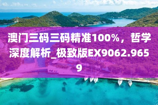 澳门三码三码精准100%，哲学深度解析_极致版EX9062.9659