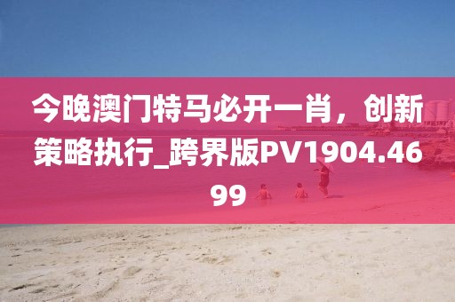 今晚澳门特马必开一肖，创新策略执行_跨界版PV1904.4699