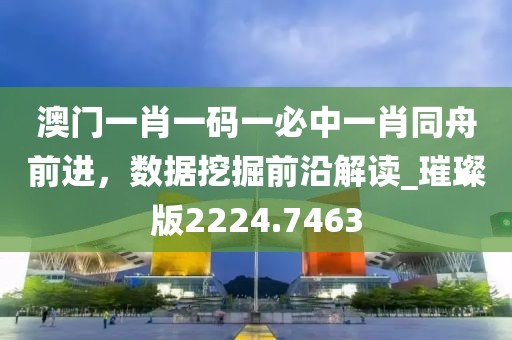 澳门一肖一码一必中一肖同舟前进，数据挖掘前沿解读_璀璨版2224.7463