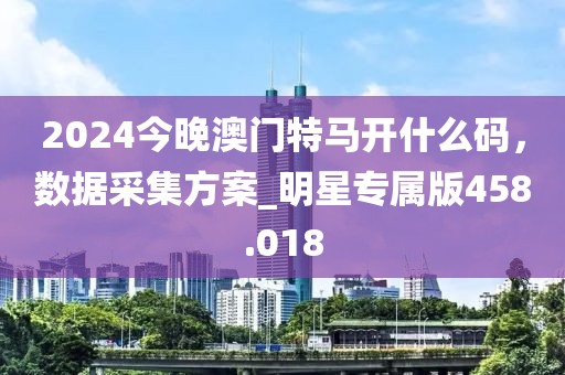 2024今晚澳门特马开什么码，数据采集方案_明星专属版458.018