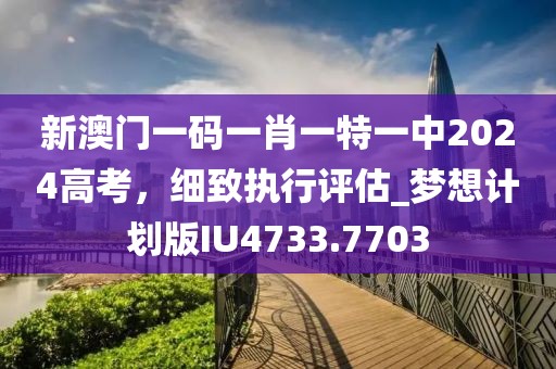 新澳门一码一肖一特一中2024高考，细致执行评估_梦想计划版IU4733.7703