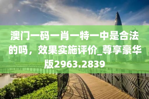澳门一码一肖一特一中是合法的吗，效果实施评价_尊享豪华版2963.2839