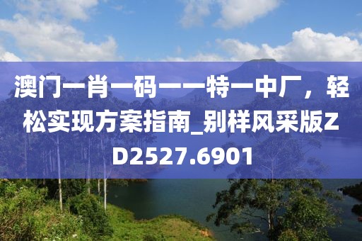 澳门一肖一码一一特一中厂，轻松实现方案指南_别样风采版ZD2527.6901