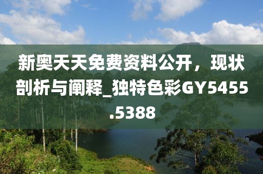 新奥天天免费资料公开，现状剖析与阐释_独特色彩GY5455.5388