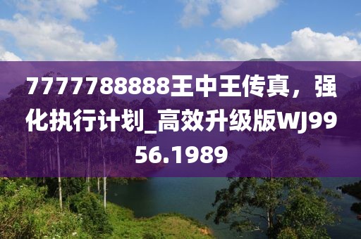 7777788888王中王传真，强化执行计划_高效升级版WJ9956.1989