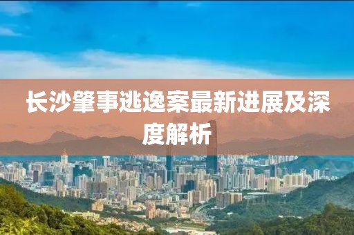 长沙肇事逃逸案最新进展及深度解析