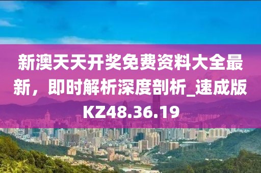 新澳天天开奖免费资料大全最新，即时解析深度剖析_速成版KZ48.36.19