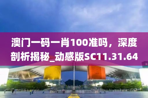 澳门一码一肖100准吗，深度剖析揭秘_动感版SC11.31.64