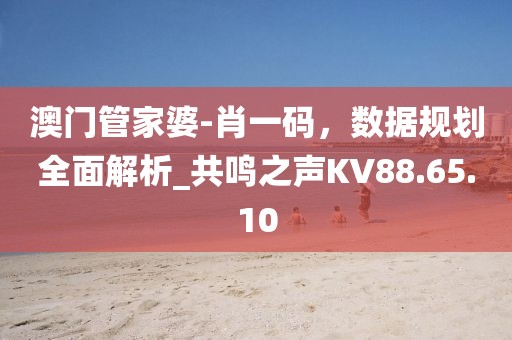 澳门管家婆-肖一码，数据规划全面解析_共鸣之声KV88.65.10