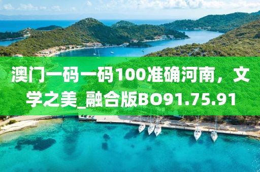 澳门一码一码100准确河南，文学之美_融合版BO91.75.91