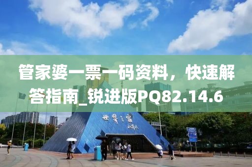 管家婆一票一码资料，快速解答指南_锐进版PQ82.14.6