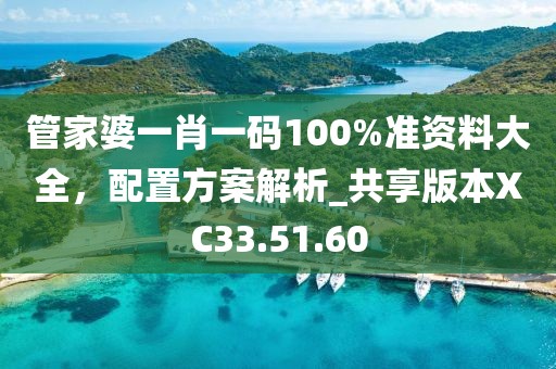 管家婆一肖一码100%准资料大全，配置方案解析_共享版本XC33.51.60