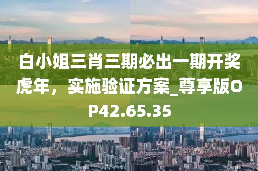白小姐三肖三期必出一期开奖虎年，实施验证方案_尊享版OP42.65.35