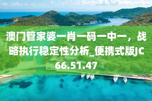 澳门管家婆一肖一码一中一，战略执行稳定性分析_便携式版JC66.51.47