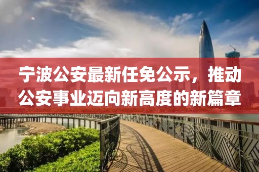 宁波公安最新任免公示，推动公安事业迈向新高度的新篇章