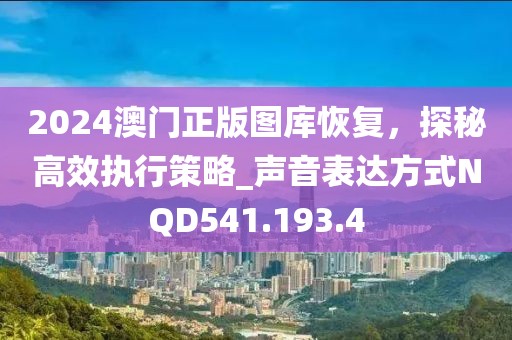 2024澳门正版图库恢复，探秘高效执行策略_声音表达方式NQD541.193.4