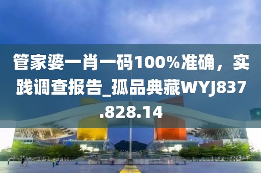 管家婆一肖一码100%准确，实践调查报告_孤品典藏WYJ837.828.14