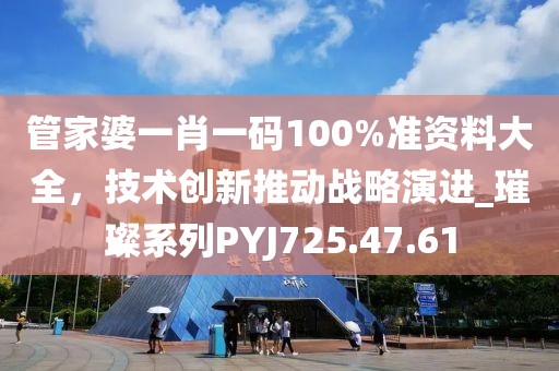 管家婆一肖一码100%准资料大全，技术创新推动战略演进_璀璨系列PYJ725.47.61