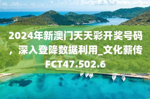 2024年新澳门天天彩开奖号码，深入登降数据利用_文化薪传FCT47.502.6
