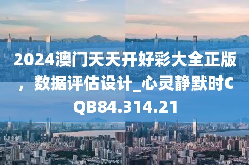2024澳门天天开好彩大全正版，数据评估设计_心灵静默时CQB84.314.21