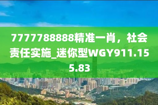 7777788888精准一肖，社会责任实施_迷你型WGY911.155.83