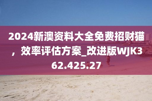 2024新澳资料大全免费招财猫，效率评估方案_改进版WJK362.425.27