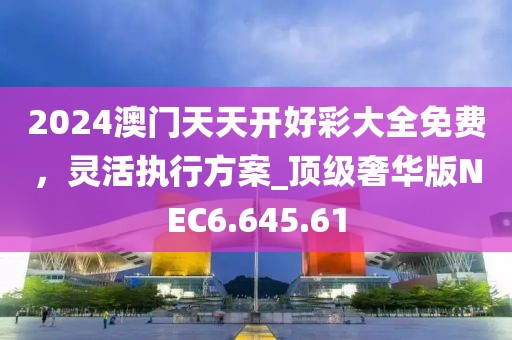 2024澳门天天开好彩大全免费，灵活执行方案_顶级奢华版NEC6.645.61