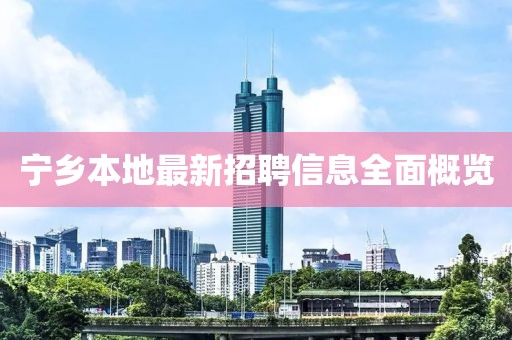 宁乡本地最新招聘信息全面概览
