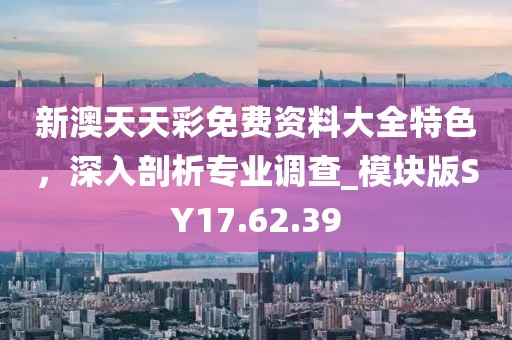 新澳天天彩免费资料大全特色，深入剖析专业调查_模块版SY17.62.39
