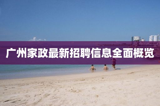 广州家政最新招聘信息全面概览