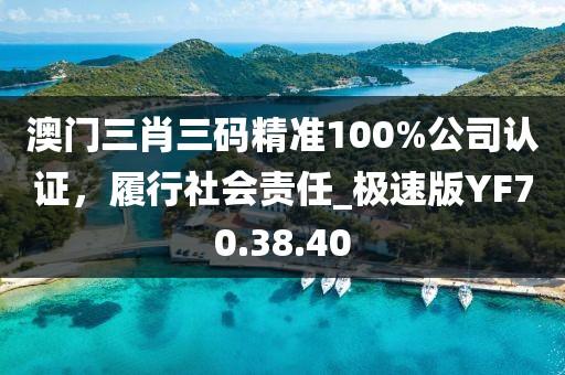 澳门三肖三码精准100%公司认证，履行社会责任_极速版YF70.38.40