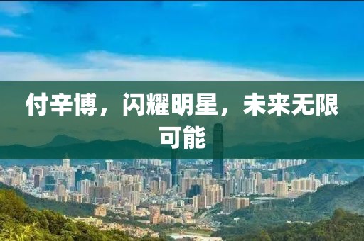 付辛博，闪耀明星，未来无限可能
