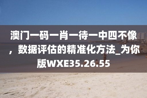 澳门一码一肖一待一中四不像，数据评估的精准化方法_为你版WXE35.26.55