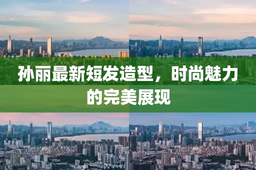 孙丽最新短发造型，时尚魅力的完美展现