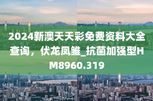 2024新澳天天彩免费资料大全查询，伏龙凤雏_抗菌加强型HM8960.319