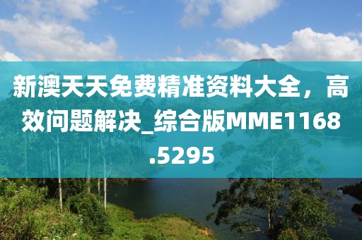 新澳天天免费精准资料大全，高效问题解决_综合版MME1168.5295