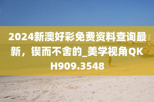 2024新澳好彩免费资料查询最新，锲而不舍的_美学视角QKH909.3548