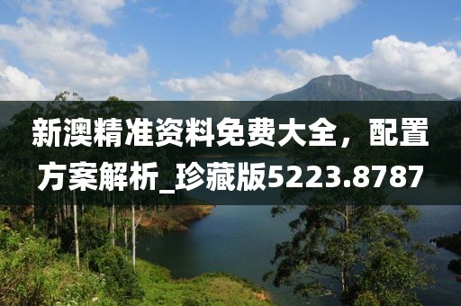 新澳精准资料免费大全，配置方案解析_珍藏版5223.8787