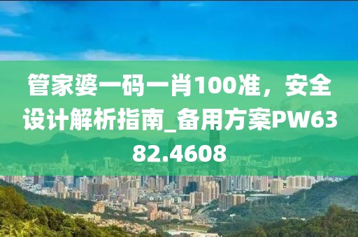 管家婆一码一肖100准，安全设计解析指南_备用方案PW6382.4608