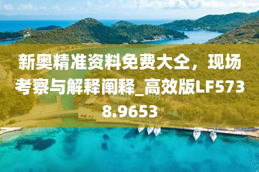 新奥精准资料免费大仝，现场考察与解释阐释_高效版LF5738.9653