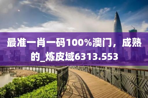 最准一肖一码100%澳门，成熟的_炼皮域6313.553